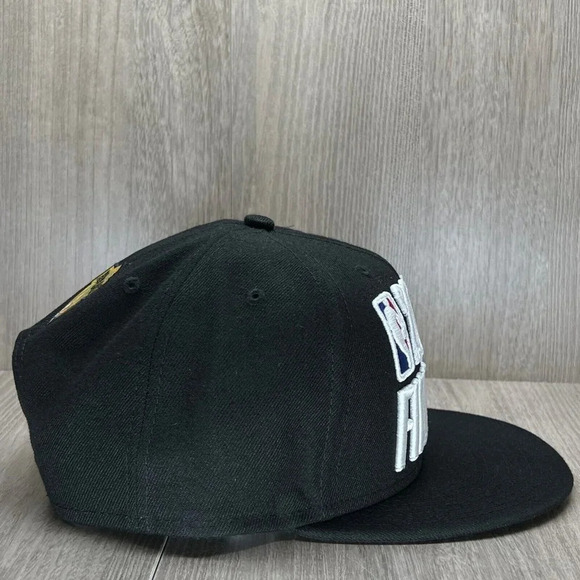 2018 NBA Finals Golden State Warriors New Era 9Fifty Cap Hat Mens One Size Black - Picture 2 of 10